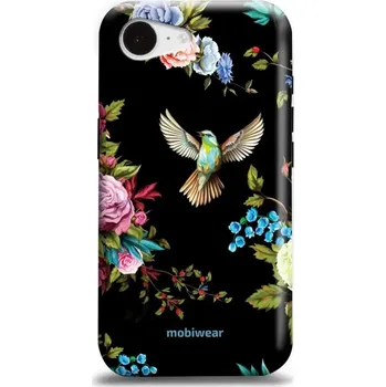 Pouzdro na mobilní telefon Odolný obal Mobiwear Elite Pro - Apple iPhone 16e - ED09E Ptáček a květy (Odolné pouzdro, obal kryt Mobiwear Elite Pro - maximální ochrana mobilu Apple iPhone 16e, zesílené hrany, přesné výřezy, pohodlné držení, odolná grafika, kvalitní materiály)