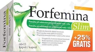 Forfemina Slim odvodnění těla 25% GRATIS 75 kapslí