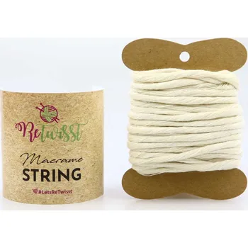 Příze ReTwisst Macrame String 3 mm / 10 m, 00 přírodní
