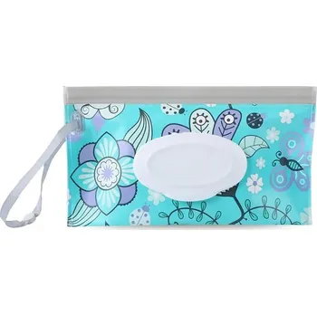 Hygienický ubrousek Praktické pouzdro na vlhčené ubrousky s přezkou | obal, doplněk ke kočárku - jako obrázek-100018786