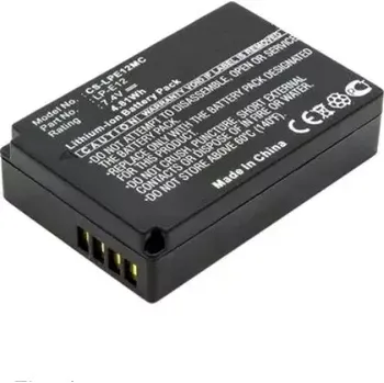 TopTechnology Baterie Canon LP-E12 820mAh 7,2V Li-Ion nahrazuje ORIGINÁL