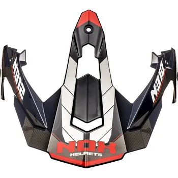 Helma na motorku kšilt pro přilby N312 VAPOR, NOX (bílá,modrá,červená)