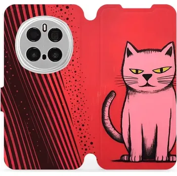 Pouzdro na mobilní telefon Flipové pouzdro Mobiwear - Honor Magic7 Pro 5G - VP54S Kocourek (Knížkové flip pouzdro, obal, kryt na mobil Honor Magic7 Pro 5G - VP54S Kocourek, materiál Umělá kůže + TPU - ochrana 360°, stojánek, silikonová vanička, magnetické zavírání)