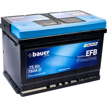 Autobaterie autobaterie BAUER Carbon EFB 75Ah 12V 720A 276x175x175