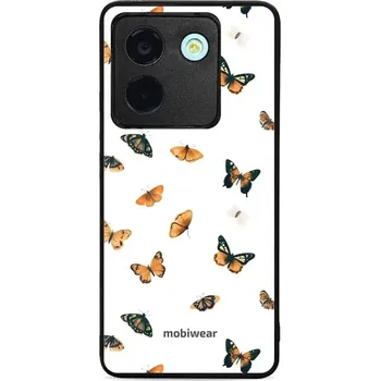 Pouzdro na mobilní telefon Lesklý kryt Mobiwear Glossy - Xiaomi POCO M7 Pro 5G - GP76G Oranžoví motýlci (Prémiové lesklé pouzdro, obal, kryt Mobiwear Glossy na mobil Xiaomi POCO M7 Pro 5G - GP76G Oranžoví motýlci, materiál Plast + TPU silikon - krytí po všech stranách, neošoupateln