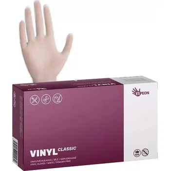 Pracovní oblečení ESPEON Vinylové rukavice VINYL CLASSIC 100ks Bílá S