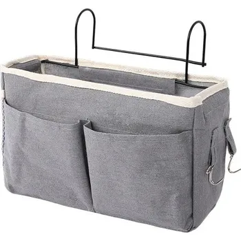 Přebalovací taška Přenosný závěsný dětský organizér na postýlku | dětský organizér, přebalovací taška - Šedá