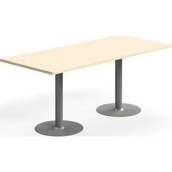 Jídelní stůl Stůl VERTICUS, 1800x800x720 mm, bříza/stříbrná