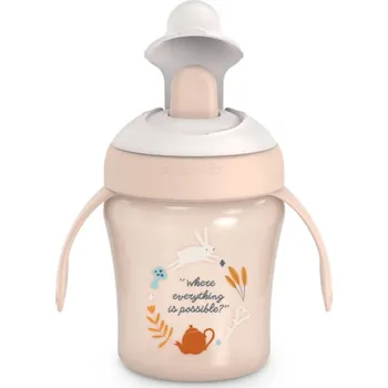 Suavinex Wonderland Learning Cup tréninkový hrnek Rose 200 ml