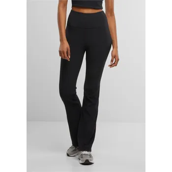 Dámské legíny Ladies Flared Leggings Rib - black XL