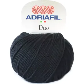 Příze Adriafil Duo 75 Černá (Celoroční příze Duo Comfort černá)