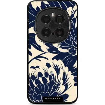 Pouzdro na mobilní telefon Lesklý kryt Mobiwear Glossy - Honor Magic7 Pro 5G - GA40G Modré a béžové květy (Prémiové lesklé pouzdro, obal, kryt Mobiwear Glossy na mobil Honor Magic7 Pro 5G - GA40G Modré a béžové květy, materiál Plast + TPU silikon - krytí po všech stranách,)