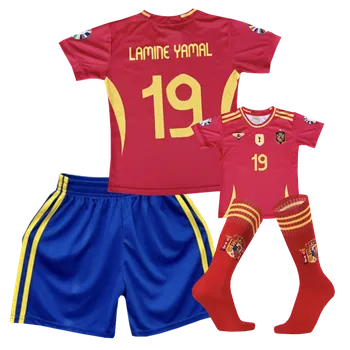 Míčový sport Numberoplus Dětský fotbalový dres + fotbalové ponožky - Španělsko Lamine Yamal Velikost: 8-let.(vel.122)