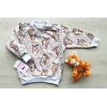 AMÁLKA Elastická mikina teplákovina, Tygr Velikost: 92