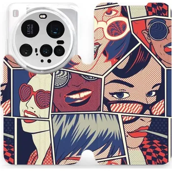 Pouzdro na mobilní telefon Flipové pouzdro Mobiwear - Xiaomi 15 Ultra - VP18P Komiks (Knížkové flip pouzdro, obal, kryt na mobil Xiaomi 15 Ultra - VP18P Komiks, materiál Umělá kůže + TPU - ochrana 360°, stojánek, silikonová vanička, magnetické zavírání)