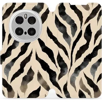 Pouzdro na mobilní telefon Flipové pouzdro Mobiwear - Honor Magic7 Pro 5G - VA53S Zebří (Knížkové flip pouzdro, obal, kryt na mobil Honor Magic7 Pro 5G - VA53S Zebří, materiál Umělá kůže + TPU - ochrana 360°, stojánek, silikonová vanička, magnetické zavírání)