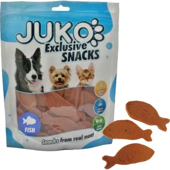 Krmivo pro psa Salmon in Fish Shape JUKO Snacks 250 g