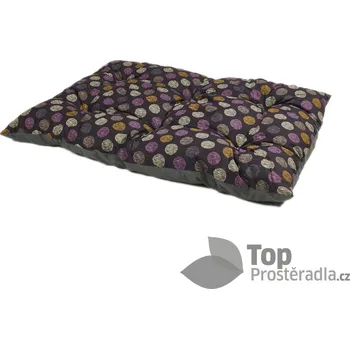 Polštář Multifunkční polštář velikost XL 120x80 - Fialová kolečka/Šedý