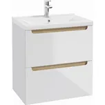 Naturel Koupelnová skříňka s umyvadlem Naturel Stilla 60x60x45 cm bílá STILLAD06056U3 STILLAD06056U3