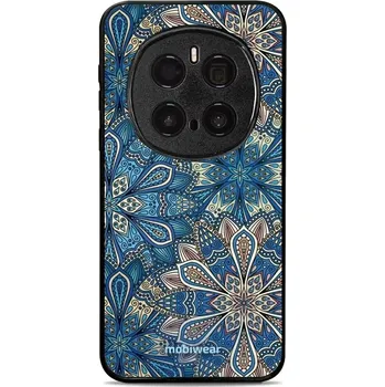 Pouzdro na mobilní telefon Lesklý kryt Mobiwear Glossy - Honor Magic7 Pro 5G - G038G - Modré mandala květy (Prémiové lesklé pouzdro, obal, kryt Mobiwear Glossy na mobil Honor Magic7 Pro 5G - G038G - Modré mandala květy, materiál Plast + TPU silikon - krytí po všech stranách,)