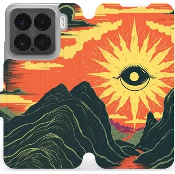 Pouzdro na mobilní telefon Flipové pouzdro Mobiwear - Xiaomi 15 - VP55S Sluneční oko (Knížkové flip pouzdro, obal, kryt na mobil Xiaomi 15 - VP55S Sluneční oko, materiál Umělá kůže + TPU - ochrana 360°, stojánek, silikonová vanička, magnetické zavírání)