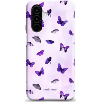 Pouzdro na mobilní telefon Odolný obal Mobiwear Elite Pro - Samsung Galaxy A26 5G - EP77E Fialoví motýlci (Odolné pouzdro, obal kryt Mobiwear Elite Pro - maximální ochrana mobilu Samsung Galaxy A26 5G, zesílené hrany, přesné výřezy, pohodlné držení, odolná grafika, kvalitní materiá