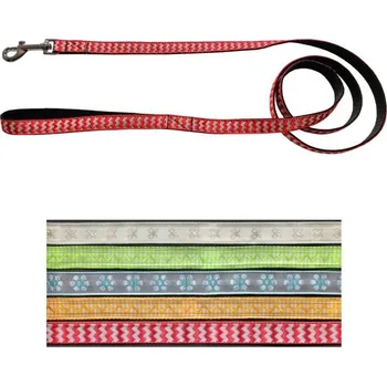 Vodítko pro psa Vodítko popruh stuha, různé dekory 1,6 x 140 cm