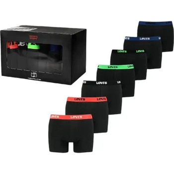 Boxerky Boxerky Levi's Men Boxershort 7-Pack Black L