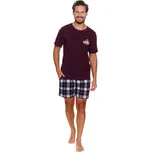 Pánské pyžamo DOCTOR NAP PMB.7201 vínová XL 0