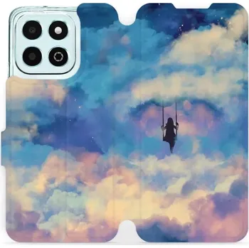 Pouzdro na mobilní telefon Flipové pouzdro Mobiwear - Honor X6b - MR09S Dívka na houpačce v oblacích (Knížkové flip pouzdro, obal, kryt na mobil Honor X6b - MR09S Dívka na houpačce v oblacích, materiál Umělá kůže + TPU - ochrana 360°, stojánek, silikonová vanička, magnetické zavírá