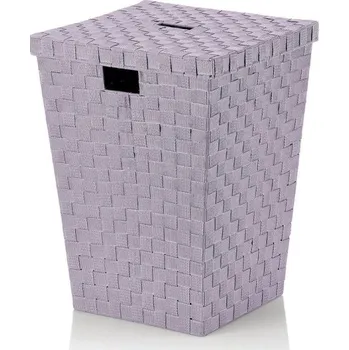 Úložný box Koš na prádlo Alvaro PP, fialová 40x40x52 cm