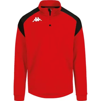 Pánská mikina KAPPA4FOOTBALL LOVATO mikina Jr červená-černá 14Y
