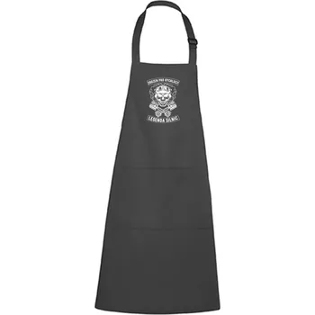 Kuchyňská zástěra DOBRÝ TRIKO Zástěra s potiskem Zrozen pro rychlost Barva: Antracitová