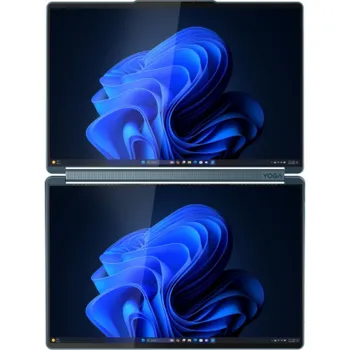 Notebook Lenovo Yoga Book 9 14IAH10 Intel Core Ultra 7 255H 35,6 cm (14") 2,8K displej 32 GB LPDDR5x-SDRAM 1 TB SSD Wi-Fi 7 (802.11be) Windows 11 Pro Modrozelená