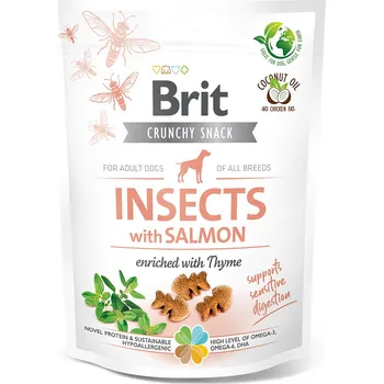 Pro psa BRIT Care Dog Crunchy Cracker Insects with Salmon enriched with Thyme 200 g –⁠⁠⁠⁠⁠⁠ EXPIRACE