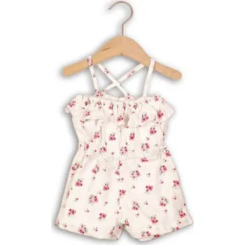 Dětský overall Overal dívčí letní, Minoti, DITSY 12, krémová - 98/104 | 3/4let