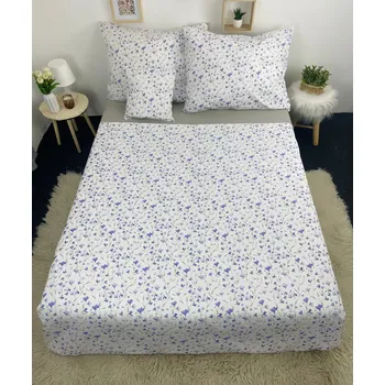Povlečení Francouzské bavlněné povlečení - Drobné fialky