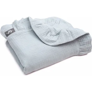 Dětská deka Pulp Deka z mušelínu bez výplně 90 cm x 100 cm šedá