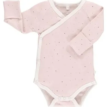 Kojenecký body Mori kimono body z organické bavlny a bambusu růžové Velikost: 86 Organická bavlna