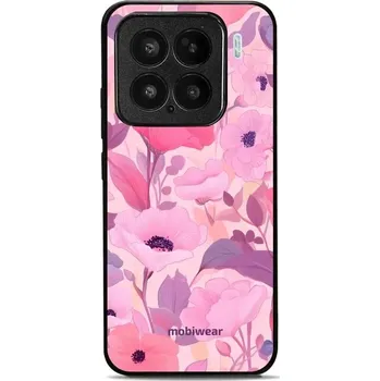 Pouzdro na mobilní telefon Lesklý kryt Mobiwear Glossy - Xiaomi 15 - GP74G Růžové květy snů (Prémiové lesklé pouzdro, obal, kryt Mobiwear Glossy na mobil Xiaomi 15 - GP74G Růžové květy snů, materiál Plast + TPU silikon - krytí po všech stranách, neošoupatelný potisk, tenké proveden