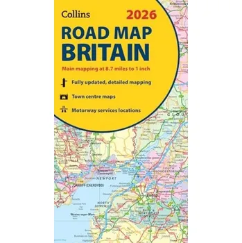 Cizojazyčná kniha 2026 Collins Road Map of Britain - Collins Maps