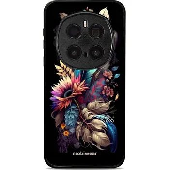Pouzdro na mobilní telefon Lesklý kryt Mobiwear Glossy - Honor Magic7 Pro 5G - G011G Kytice s pírkem (Prémiové lesklé pouzdro, obal, kryt Mobiwear Glossy na mobil Honor Magic7 Pro 5G - G011G Kytice s pírkem, materiál Plast + TPU silikon - krytí po všech stranách, neošoupatelný)