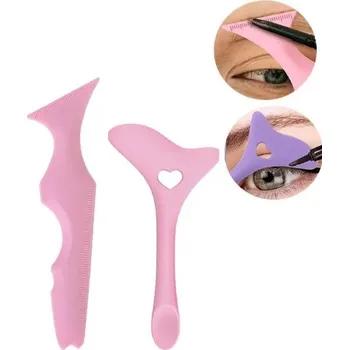 Šablona očních linek pro přesné líčení očí | šablona, pomůcka - Růžová-347