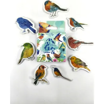 samolepka Samolepky papírové, PTÁČCI MIX, 46ks/bal.