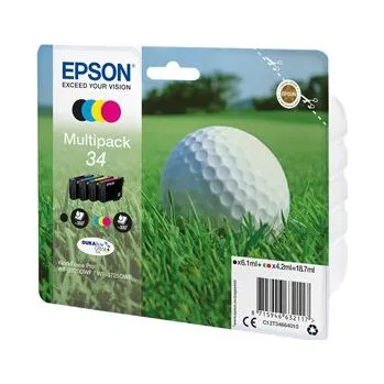 Epson 34 Multipack - 4-balení - černá, žlutá, azurová, purpurová - originální - blistr s RF akustickým alarmem - inkoustová cart