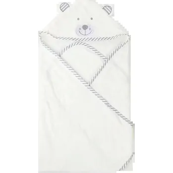 Měkoučká osuška s kapucí pro miminko s obrázkem | dětská osuška, dětský župan - pruhovaný