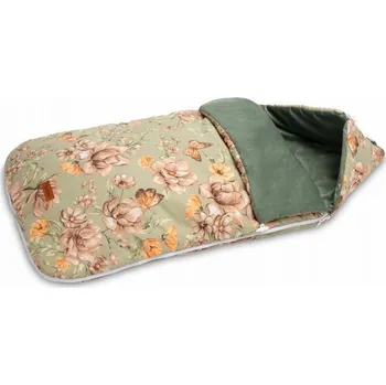 Spacák Sensillo spací pytel sametový čtvercový zelený