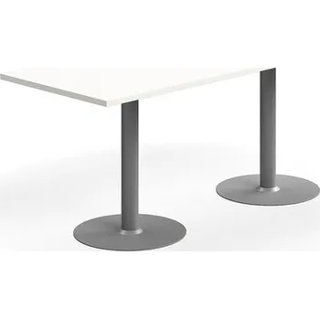 Jídelní stůl Stůl VERTICUS, 1800x700x720 mm, bílá/stříbrná