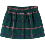 vidaXL Dětská sukně tmavě zelená 128