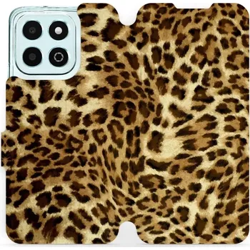 Pouzdro na mobilní telefon Flipové pouzdro Mobiwear - Honor X6b - VA33P Leopardí vzor (Knížkové flip pouzdro, obal, kryt na mobil Honor X6b - VA33P Leopardí vzor, materiál Umělá kůže + TPU - ochrana 360°, stojánek, silikonová vanička, magnetické zavírání)